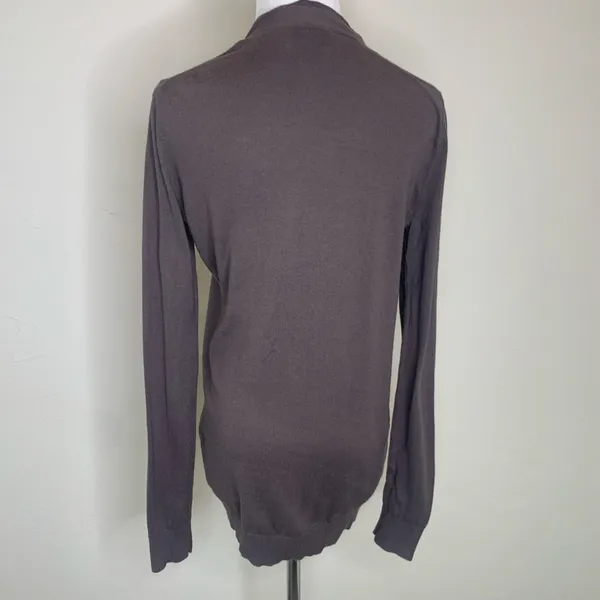 Loft Brown Button Front Cardigan Sz Medium - Image 2