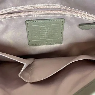 Coach Medium Gray Leather Crossbody Bag/Handbag - Image 9