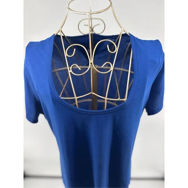 Lucy Blue Athletic T Shirt Short Sleeve Workout Top Women’s Size L - Image 5