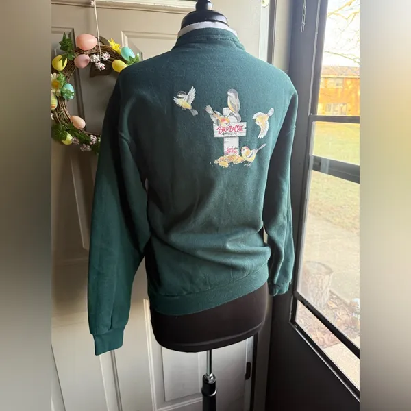 Vintage Morning Sun Bird Buffet crewneck sweatshirt, size medium - Image 7