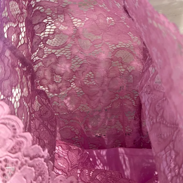 NEW BHLDN Anthropologie Maria Purple‎ Pink mauve Sleeveless Lace Midi Dress XS - Image 6