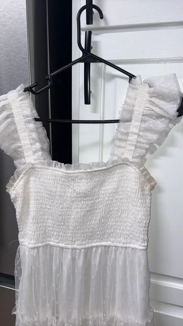 Blu Pepper Boutique White Dress Medium - Image 2