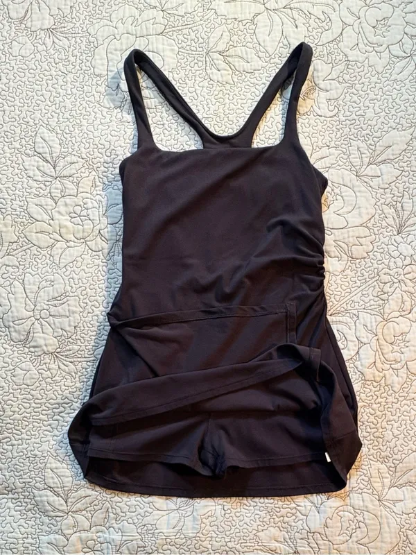 💥FP Movement Never Better Black Active Mini Dress Built-In Shorts Sz S🧡 - Image 9