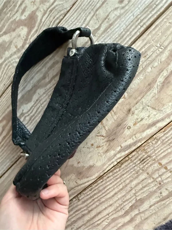 GAP Black Leather Shoulder Bag - Image 5