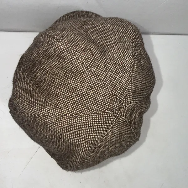 Vtg Y2K Nine West Newsboy‎ Hat Tweed Cap Retro Wool Blend Buckle Detail Preppy - Image 5