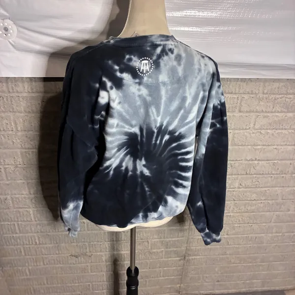 Barstool Sports Call Her Daddy Unwell Tie Dye Sweatshirt Colortone Black Grey M - Image 3