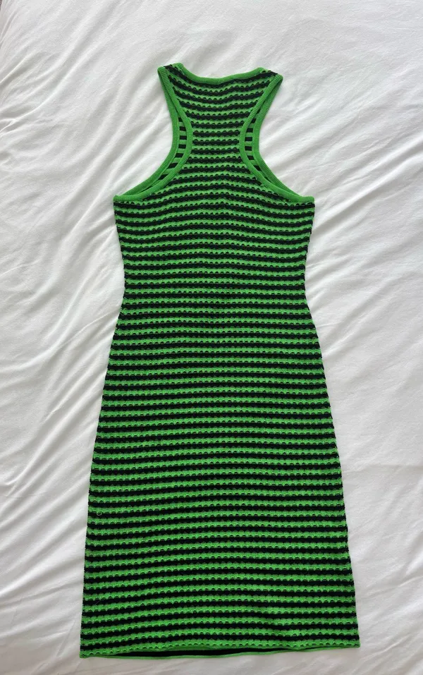 Solid & striped mini dress - Image 4