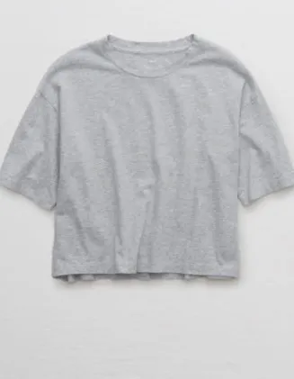 Aerie Boyfriend Cropped Oversized T-Shirt - Image 4