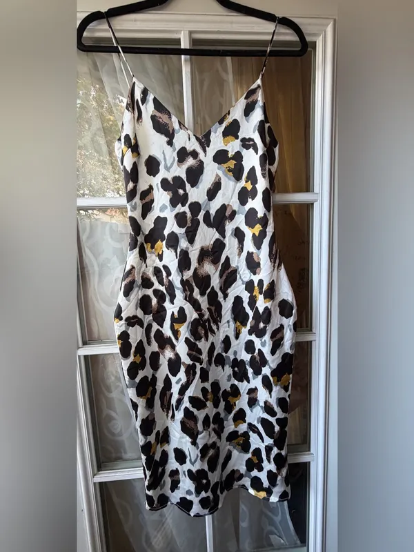 REVOLVE Superdown Women Leopard Print Midi Slip dress Sz XS - Image 3