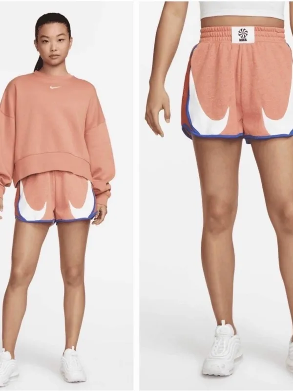 Nike Sportswear Modern Fleece French Terry Loose Shorts Circa 72 Size Small - Image 2