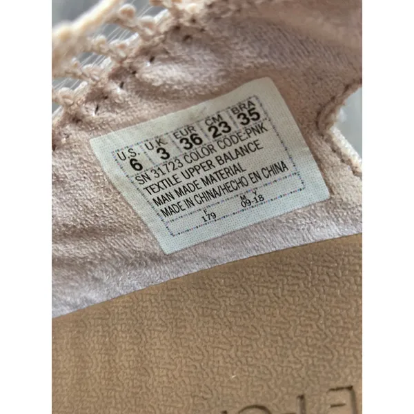 Skechers Beverlee-High Tea Luxe Foam Wedge Pink Brown Heels Sandals Shoes 6 - Image 3