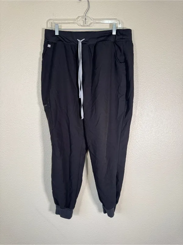 Figs Technical Collection Black Jogger Scrubs Womens XL Medical Uniform - Image 12