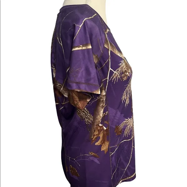 Realtree Purple Camo Activewear Top - Image 2