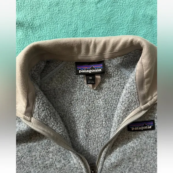 Patagonia Women's Better‎ Sweater 1/4 Zip Heather Gray Size Xsmall - Image 4
