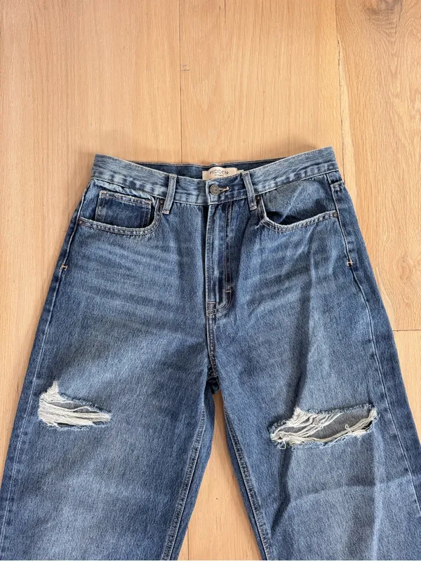 Hidden Jeans Alyx Highrise Baggy Jean Medium Dark Size 27 - Image 3