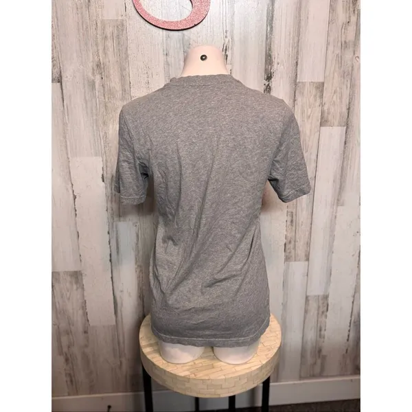 Adidas Gray Camouflage Logo Short Sleeve T-Shirt – Size Small - Image 6