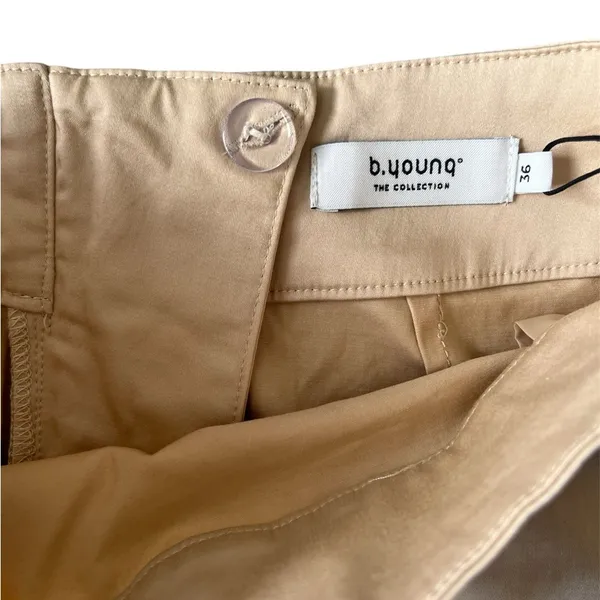 B.young Khaki Mini Skirt | 36 / 6(US) Tan - Image 3