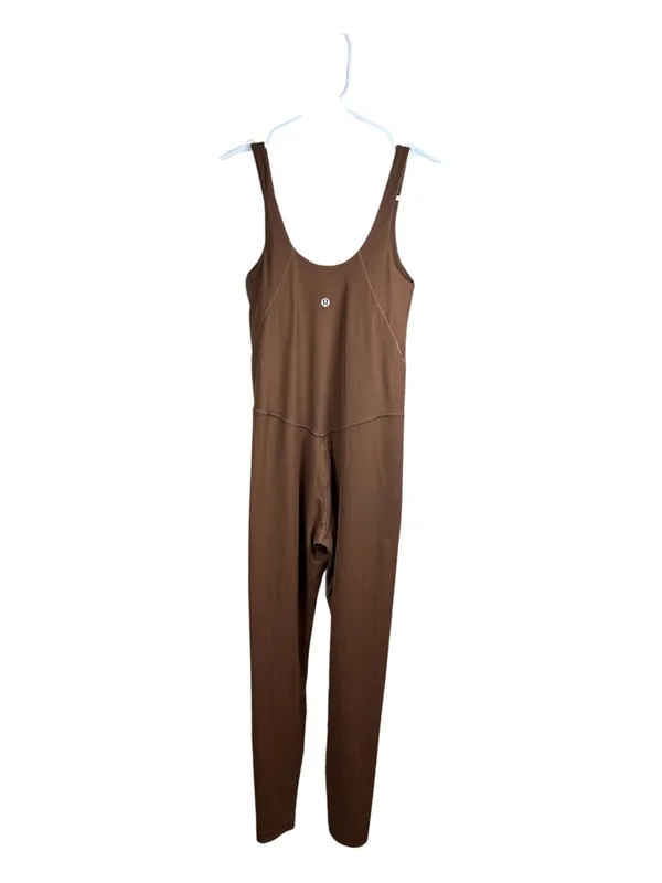 Lululemon Align Ribbed Bodysuit 25" Roasted Brown Athleisure Lounge Yoga Size 4 - Image 6