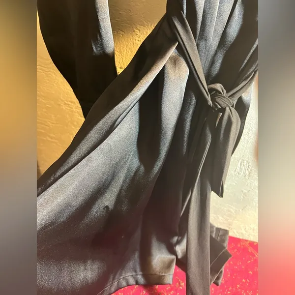 Apt 9 Black Satin Robe - Image 5