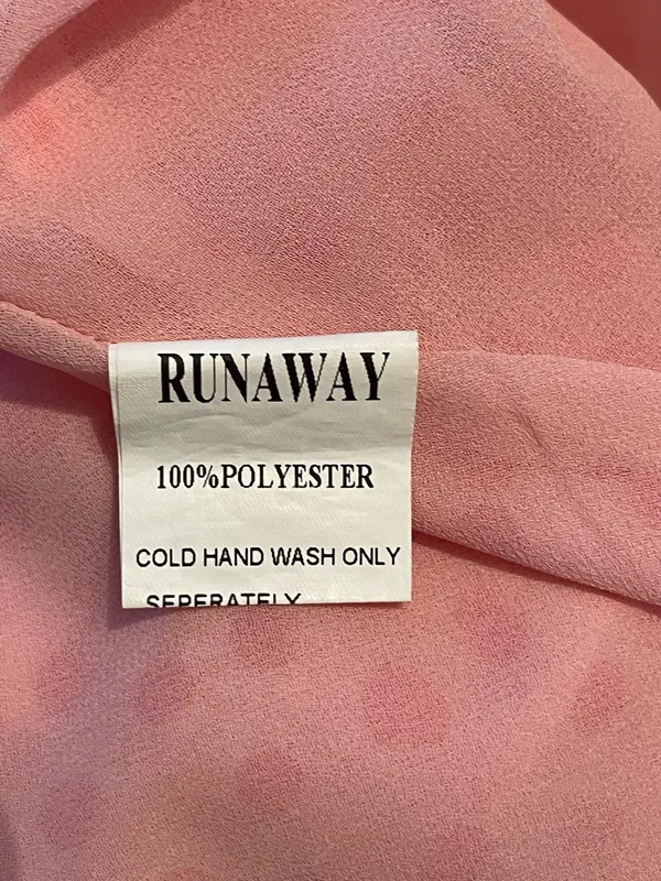 Runaway Clothes Mini Pink Dress with Red Polka Dots. Size Small - Image 10