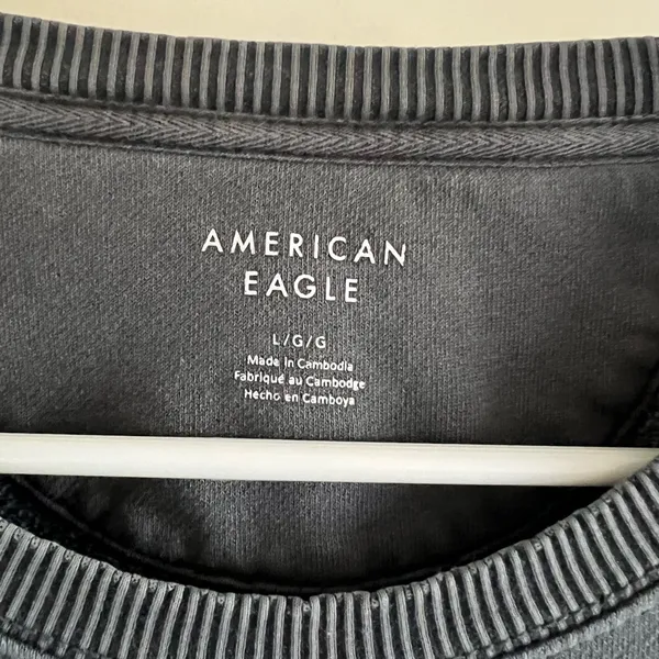 American Eagle Outfitters Charcoal Sweatshirt - Image 2