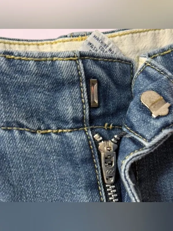 Y2K Old Navy Denim Shorts Dark Wash 10 - Image 4