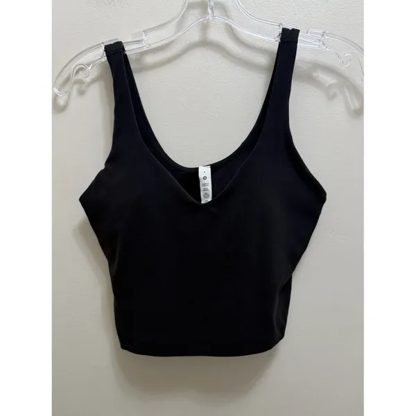 Lululemon Align Nulu Tank Sport Bra Black Size 6 - Image 3