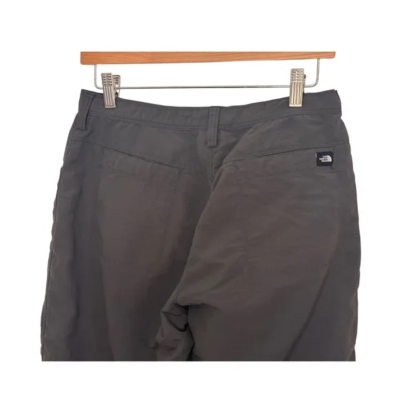 The North Face Womens‎ Pants 10 Gray Hiking Outdoor Capri Crop Gorpcore - Image 3