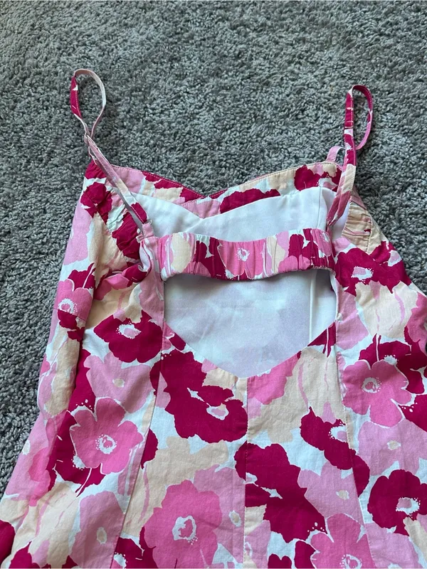 Love Riche Pink Floral Mini Dress - Image 5