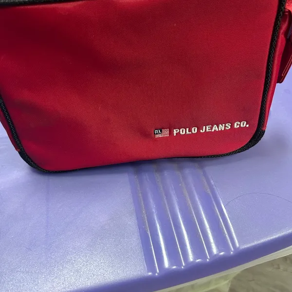 Ralph Lauren Polo Jeans Co. Red and Black Travel Case Makeup Bag Toiletries bag - Image 3