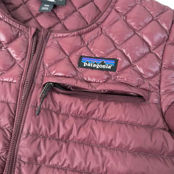 Patagonia Women’s AlpLight 800 Fill Down Dark Ruby Pullover Size XXS - Image 4