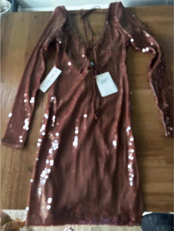 Bardot Mini Dress Sequin 4 - Image 2