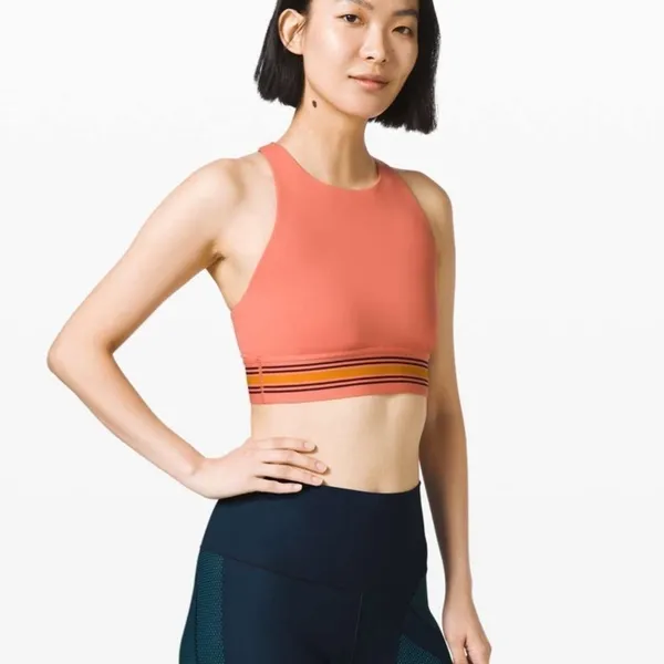 Lululemon x Roksanda My Element Bra in Rustic Coral Garnet Fools Gold Size‎ 2 - Image 11