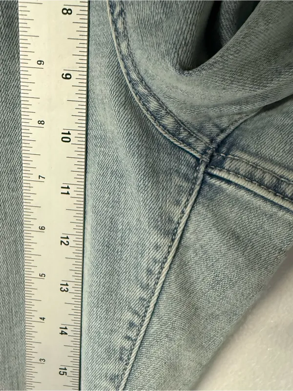 Seven7 Jeans Women 20W Faded Light Wash High Rise Slim Hip & Thigh Bootcut Denim - Image 4