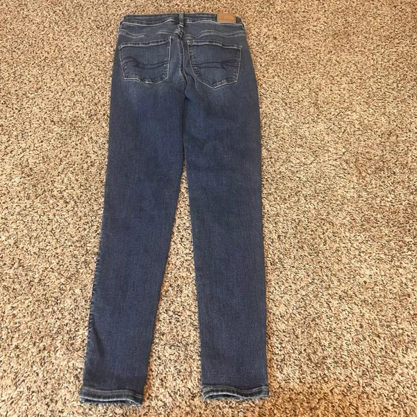 American Eagle Outfitters Women Hi Rise Jegging‎ Next Level Stretch Blue Jean - Image 8