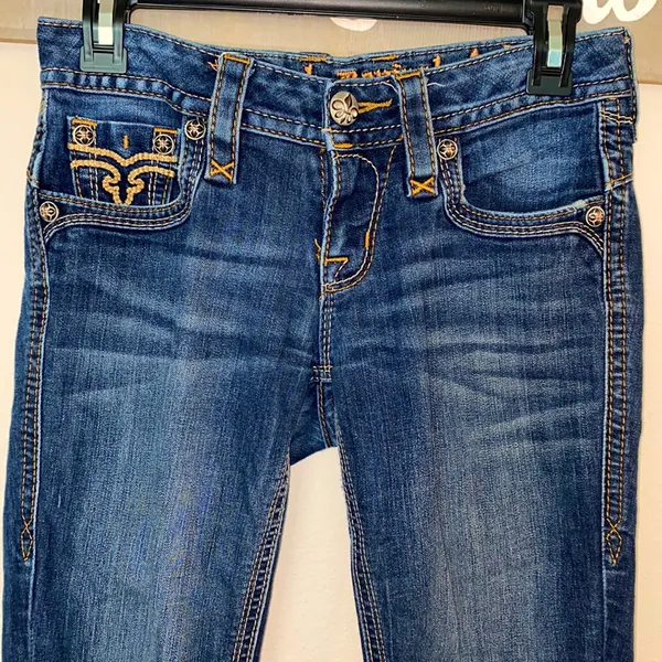 Dark Wash Rock Revival Calli Jeans - Image 4