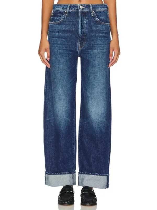 NWT Mother LIL Spitfire Nerdy Cuff in Did You Bring Me Anything? Slouchy Jean 28 - Image 2