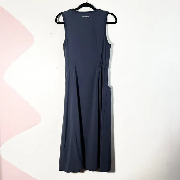 Columbia Midi Dress Women's‎ Small Blue Pockets Hiking Travel - Image 2