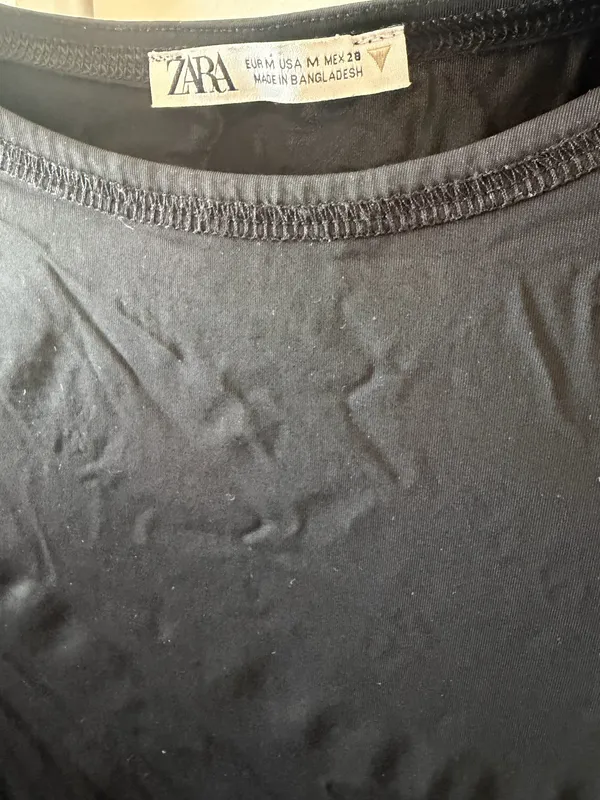 ZARA Fitted Top Black - Image 3