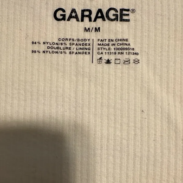 Garage Cream Crop Top - Image 3