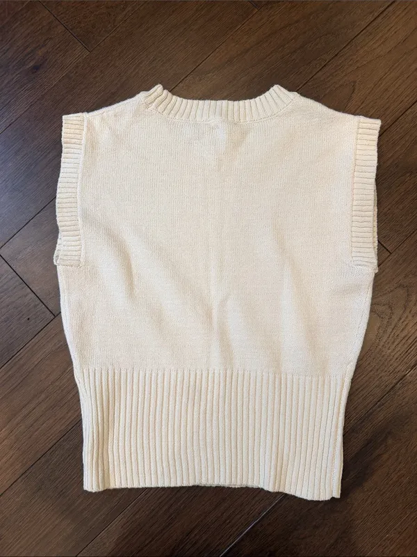 Freshman 1996 Women's Cream Sleeveless Crew Neck Tank Top Size Large - C66-006 - Image 4