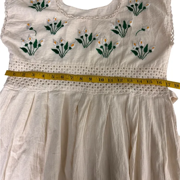 Unbranded Cream Crochet Dress - Image 13