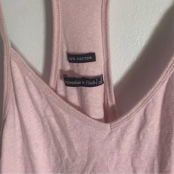 Abercrombie & Fitch Light Pink Lace-Hem Camisole Ladies Sz Small - Image 2