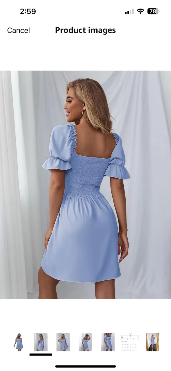 Halloween Allie From The Notebook Dress Blue - Image 3