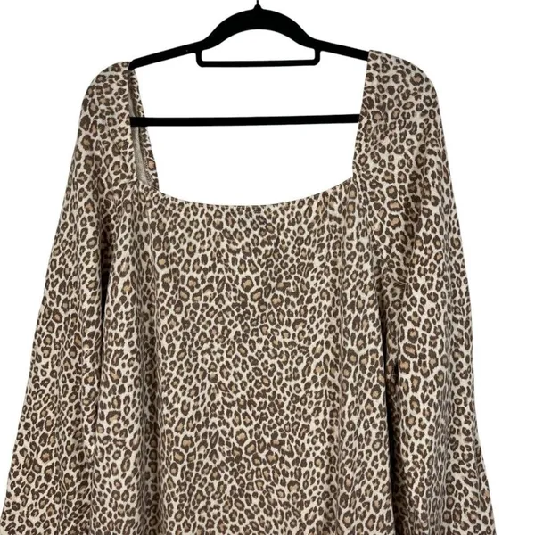 ASOS Curve Animal Print Long Dress Long Sleeves Women’s‎ Plus Size 24 - Image 4