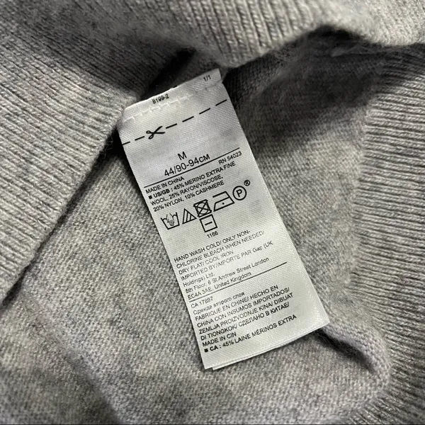 Banana Republic Fine Italian Yarn by Filpucci Tie Sleeve Sweater Size Medium - Image 7