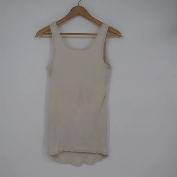 Motherhood Maternity Ribbed Tank Top Cream Beige Scoop Neck Size S - Image 5