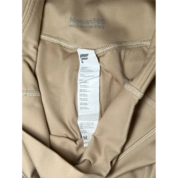 Fabletics Motion 365 Neutral Nude Mesh Pocket 7/8 Leggings Women’s Size Medium - Image 8