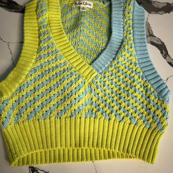 FOR LOVE & LEMONS Sweater Vest Top Medium - Image 2