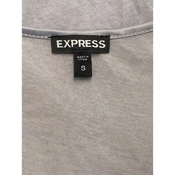 Express Y2K Sequin Tank Top Gray Sleeveless Party Club 2010 Small Going Out - Image 3